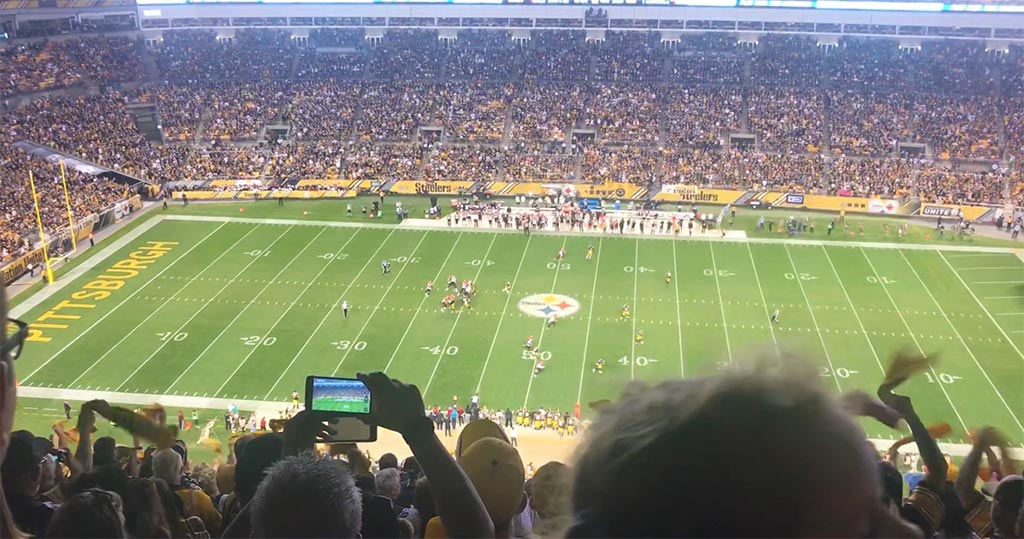football game at Heinz Field