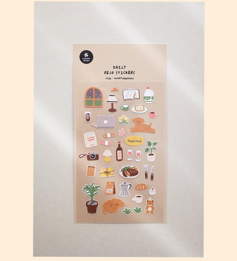 Suatelier Sticker Small Happiness – WashiWednesday