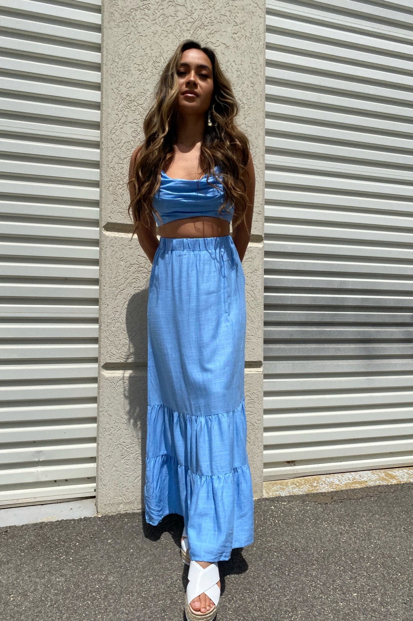 Dahlia Skirt - Blue