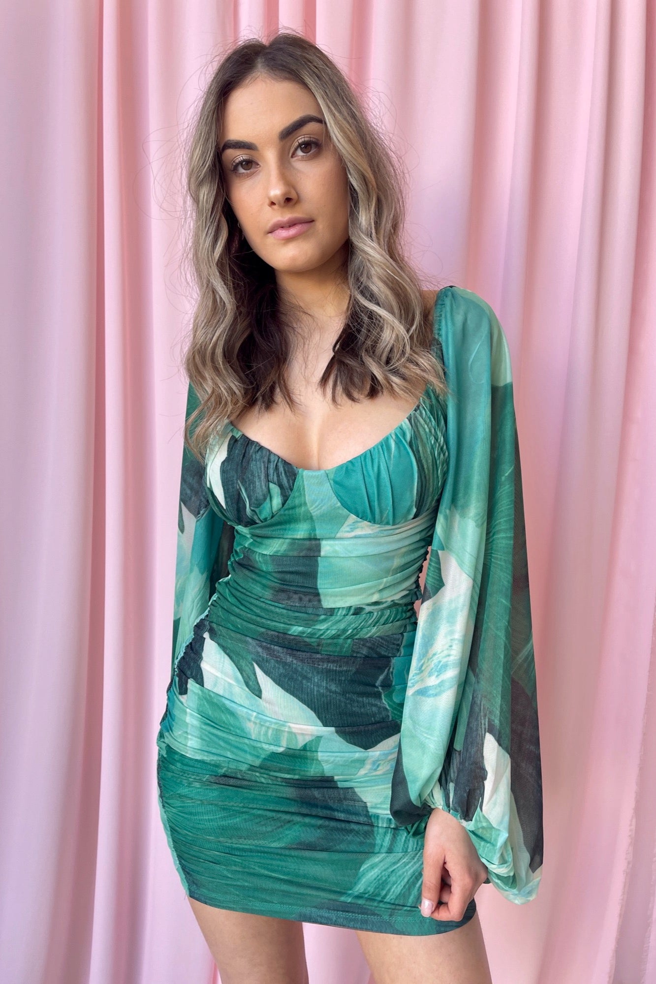 Paradise Dress - Greens