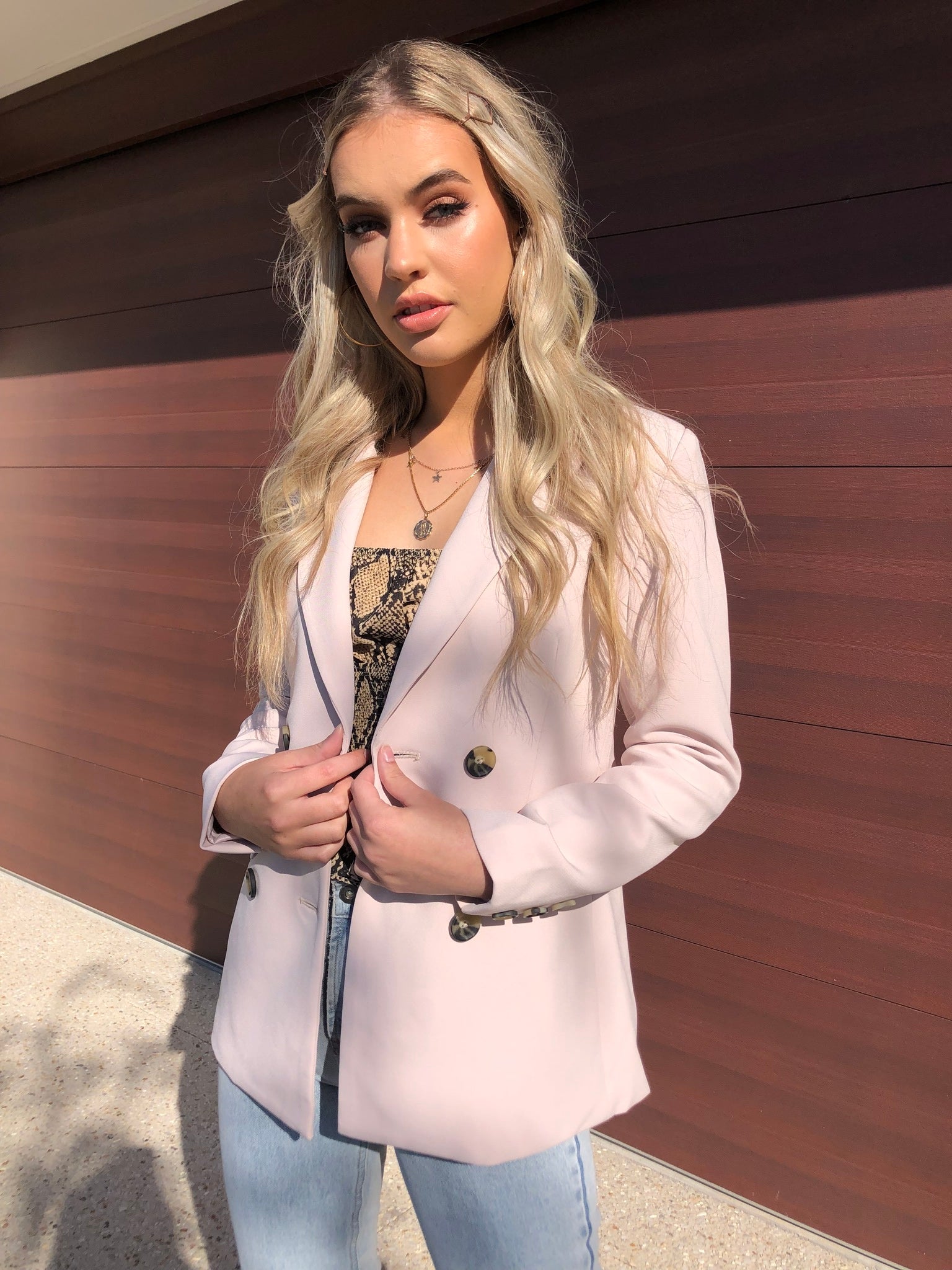 Emma Blazer - Oyster