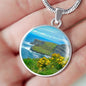 Circle Necklace Pendant - Cliffs of Moher on the Wild Atlantic Way - James A. Truett - Moods of Ireland - Irish Art