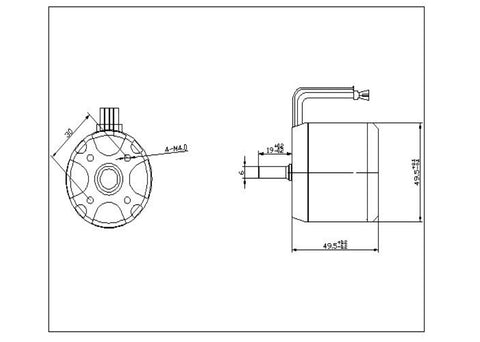 Maytech 5055 brushless sensored motor for electric skateboard/e-Bike/ fighting robots