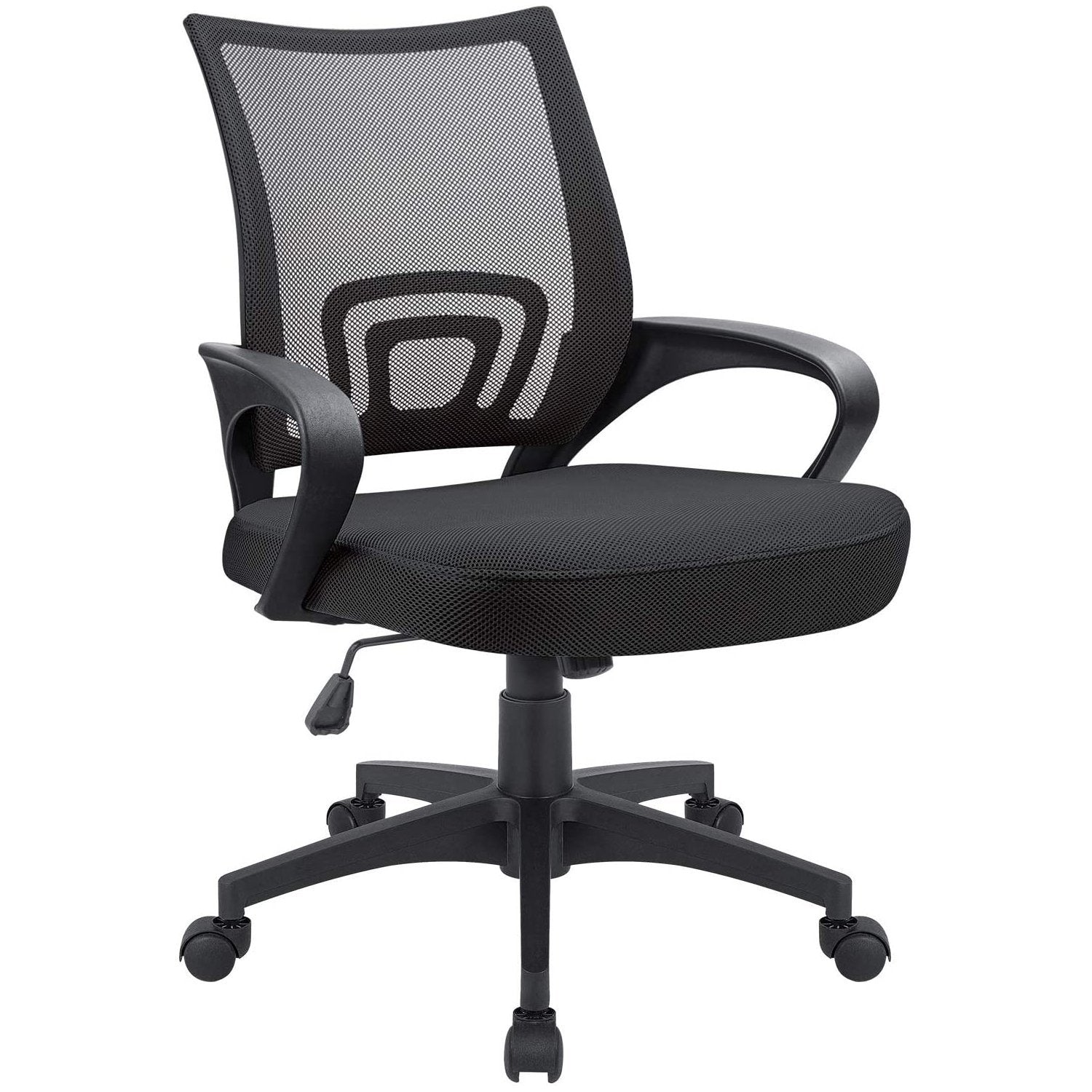 Details about   Office Chair Mid-Back Height Adjustable Ergonomic Mesh Swivel Computer Chair 