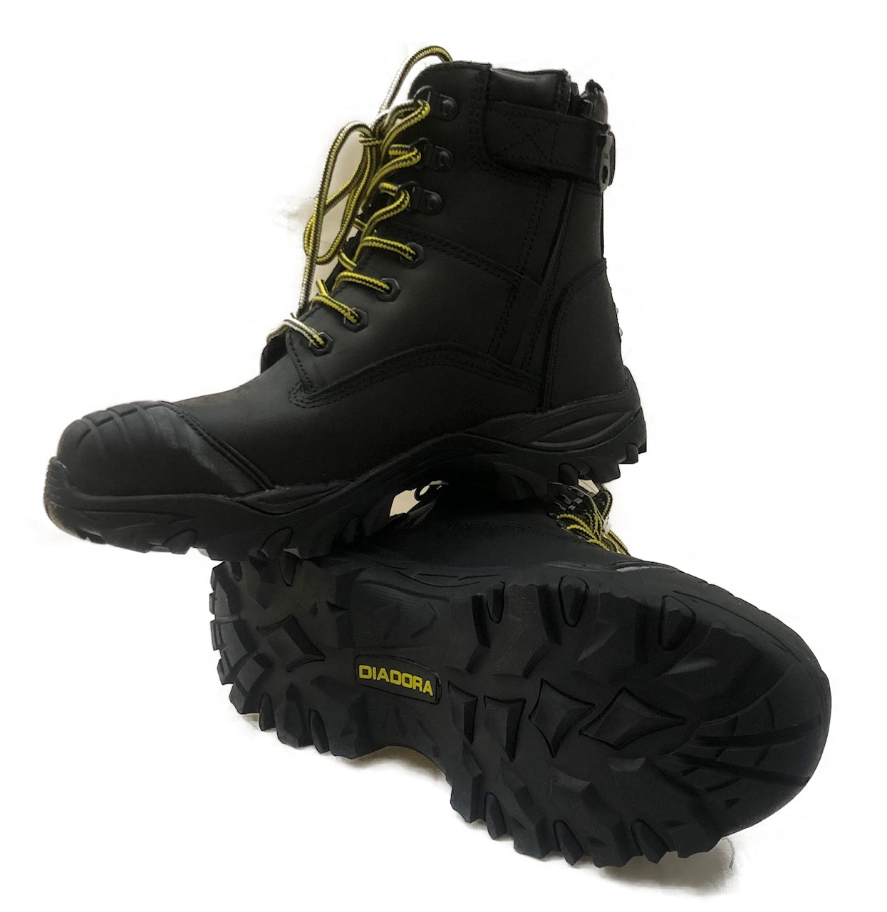 lace up composite toe work boots