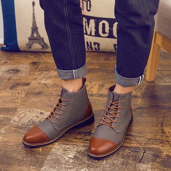 lace up oxford ankle boots