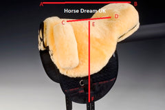Horse Dream UK Premium PLUS Bareback pad measurements