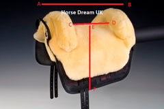 Horse Dream UK Iberica PLUS Bareback pad measurements