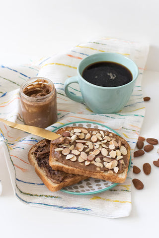 cookie butter spread, coffee, toast, nutella, chocolate chip, fruit dip,
