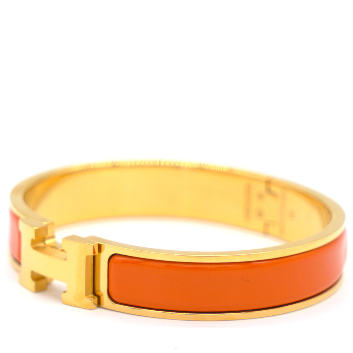 hermes orange bangle