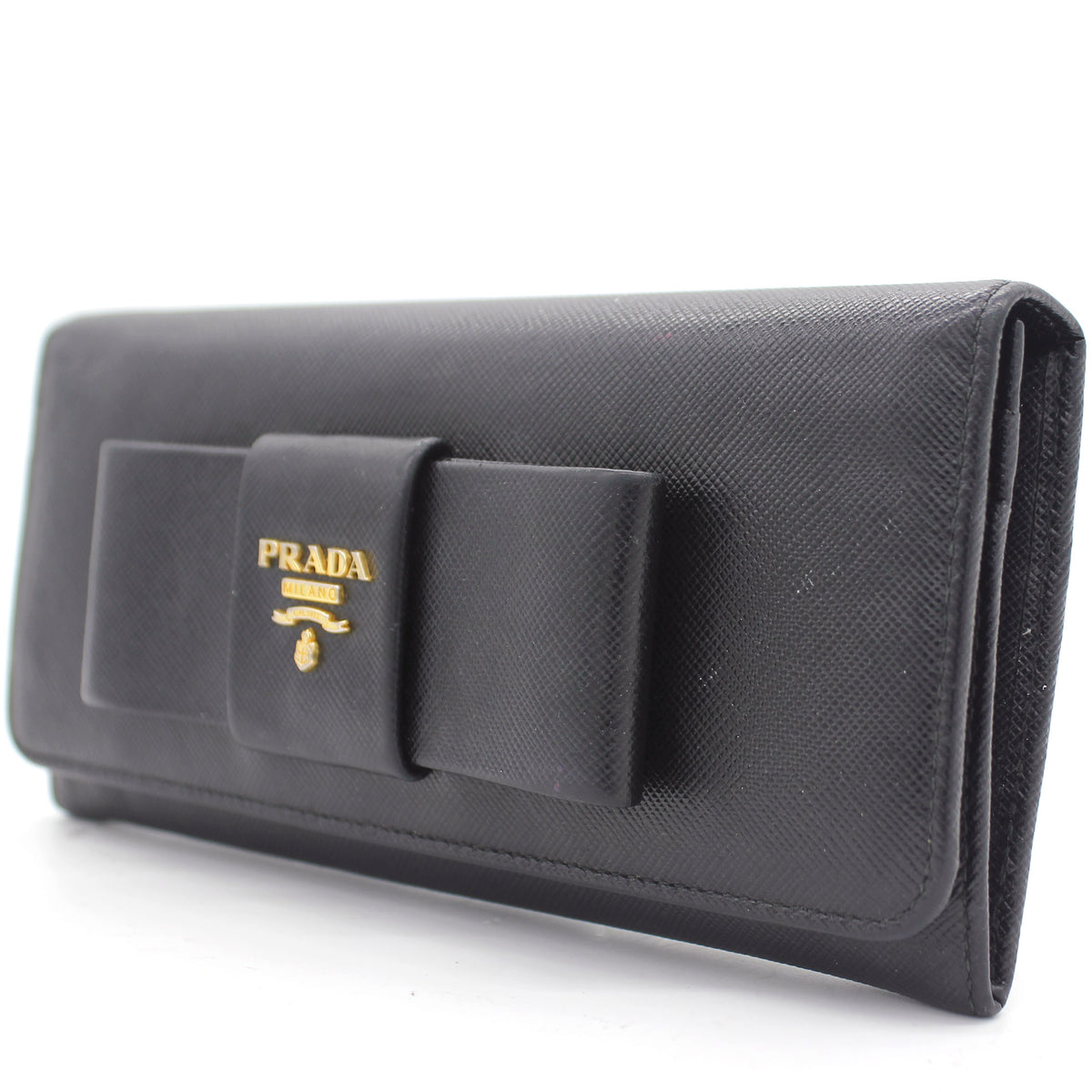 prada saffiano nero wallet