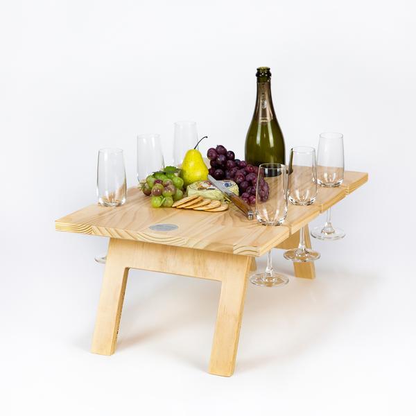 low folding table for picnic