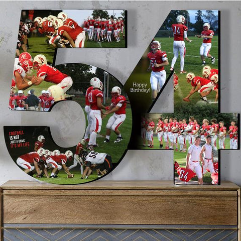 personalized custom photo sports collage team