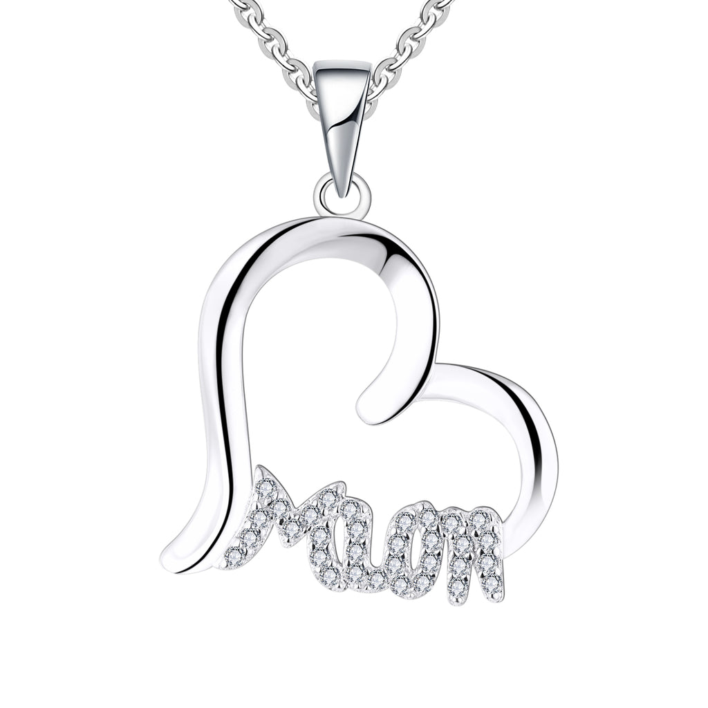 sterling silver mum necklace