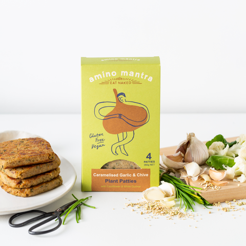 Plant based patties with lysine