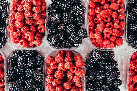 black berries and raspberries are a good source of calcium for berries