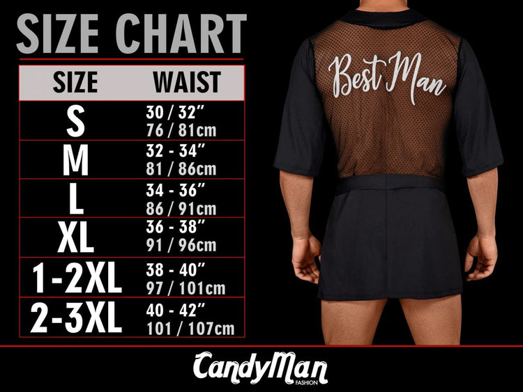 CandyMan 99491 Heart Lace Trunks - Black