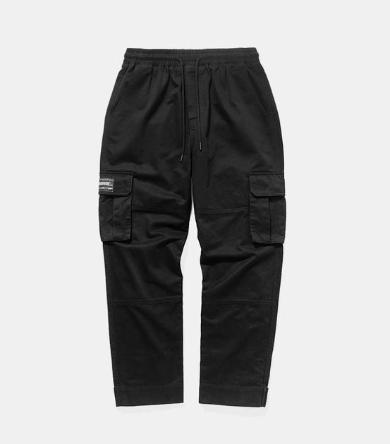 black cargo joggers mens