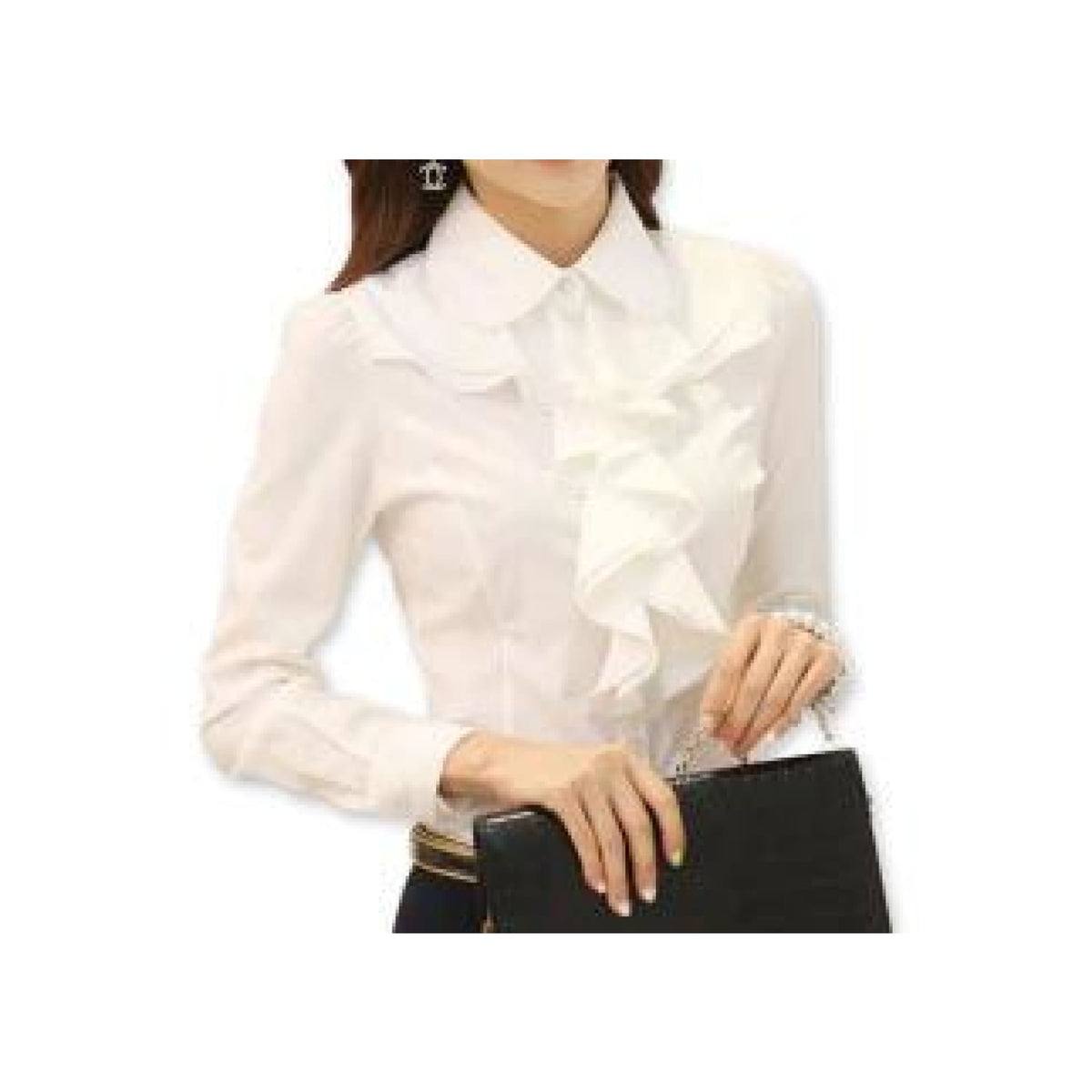 fancy ruffle blouse