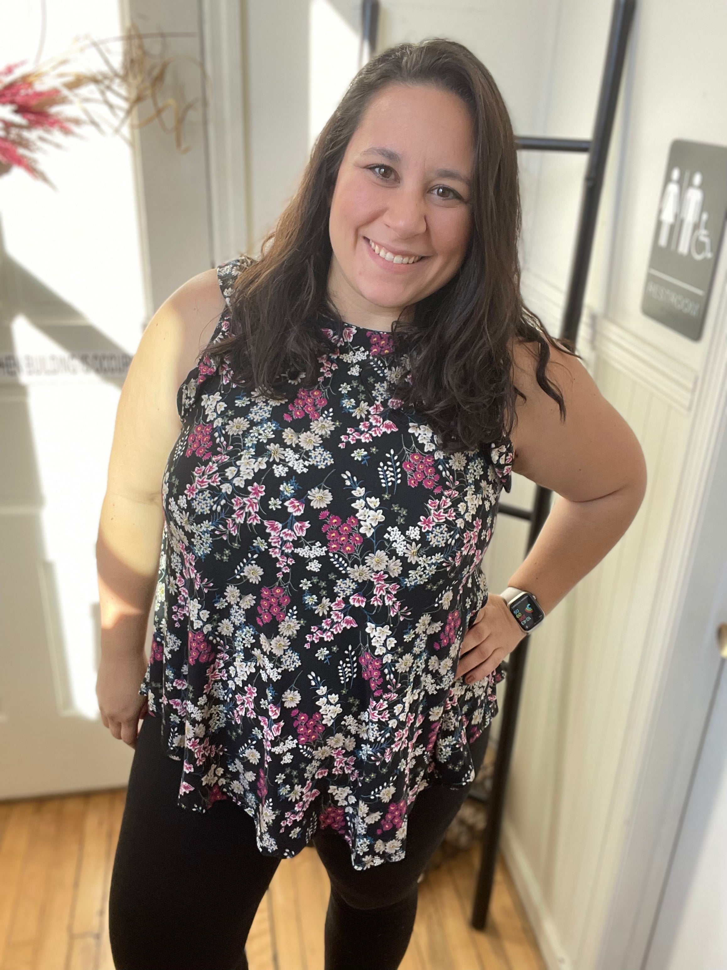 Katy Floral Sleeveless Tunic