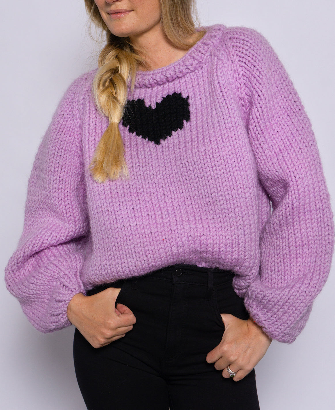 dairiku23ssHEART PULLOVER KNIT-