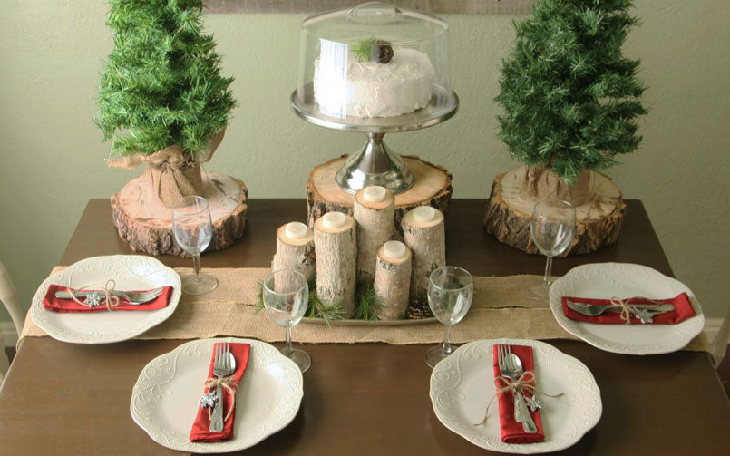 Christmas tablecapes centerpieces