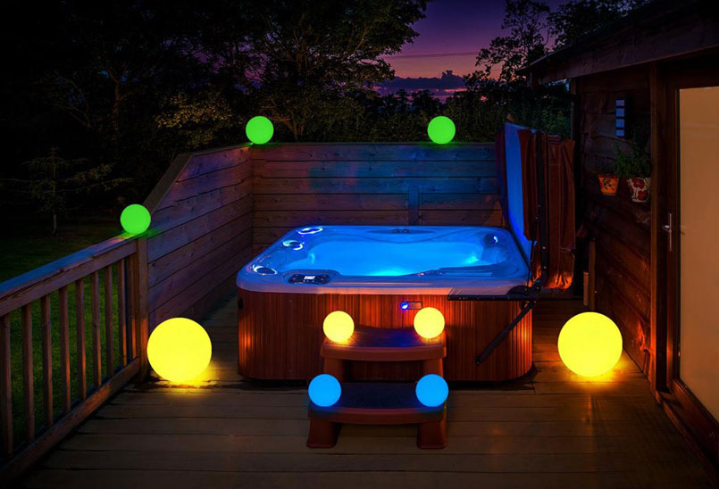 loftek decorative led rgb light ball for outdoor bath decor ideas