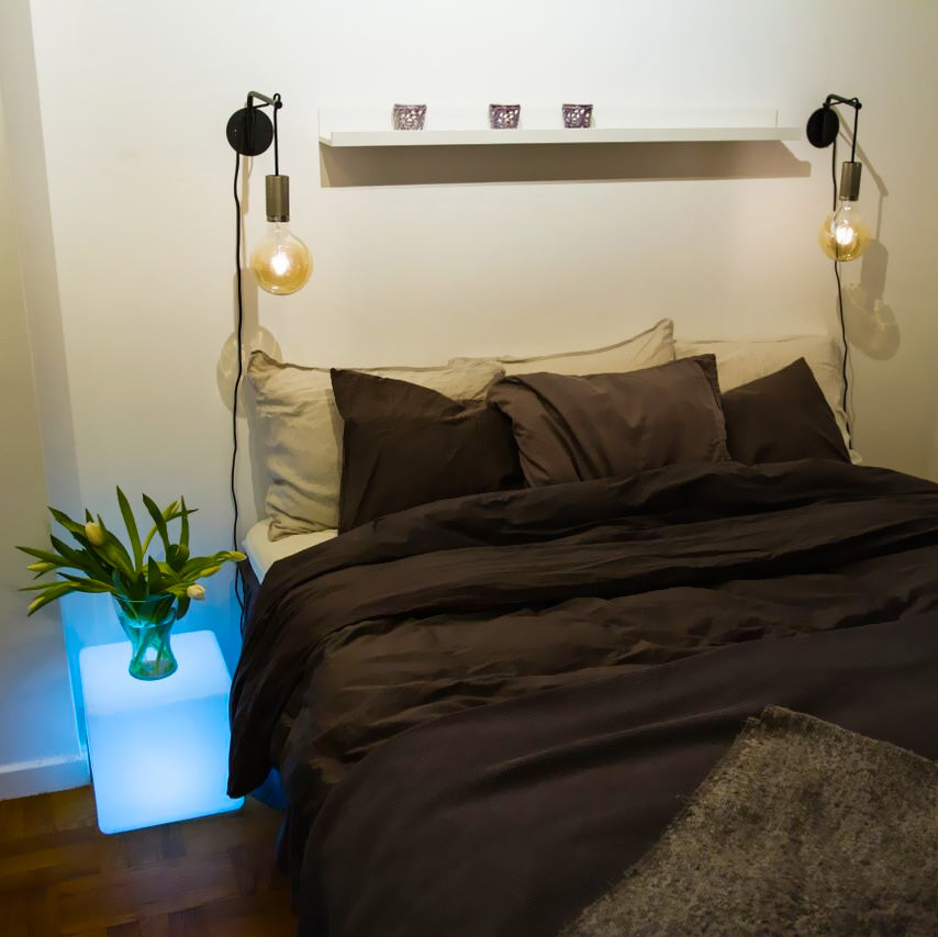 bedroom bedside led light table