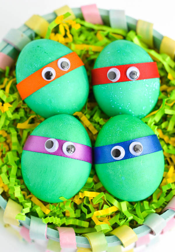 DIY  Teenage Mutant Ninja Turtles easter egg decorating design ideas 2019