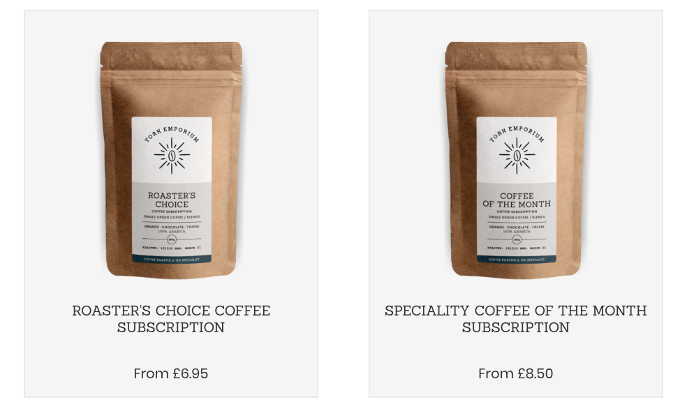 Roasted Coffee Subscription