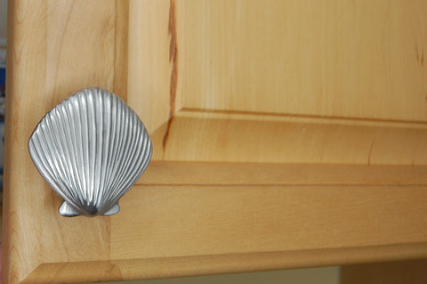 Scallop shell cabinet knob by Peter Costello