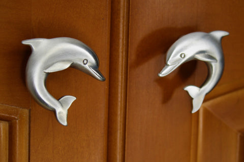 Dolphin cabinet knob by Peter Costello