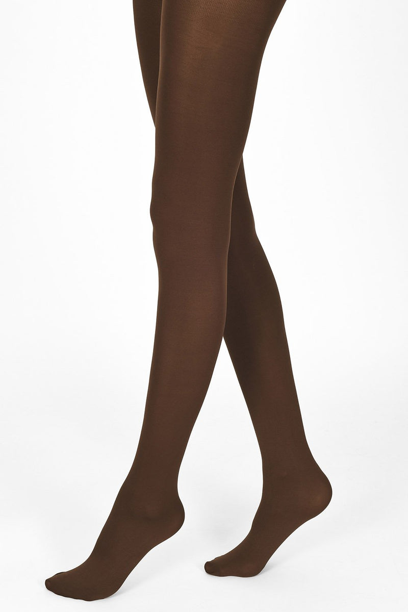 Dark Brown Slinky High Waist Leggings