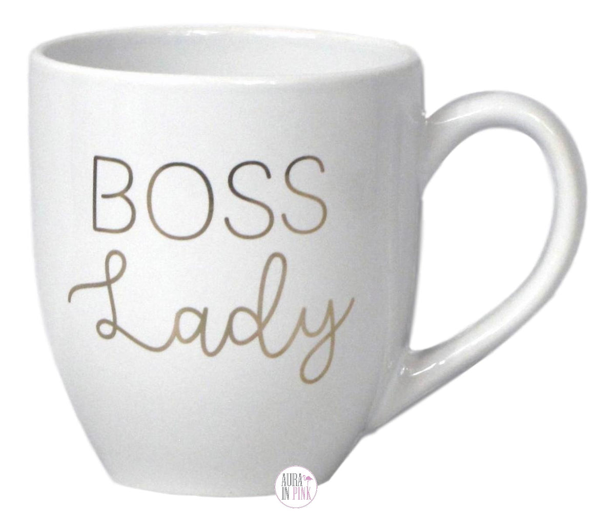 Boss Lady Building My Empire Large Coffee Mugs Aura In Pink