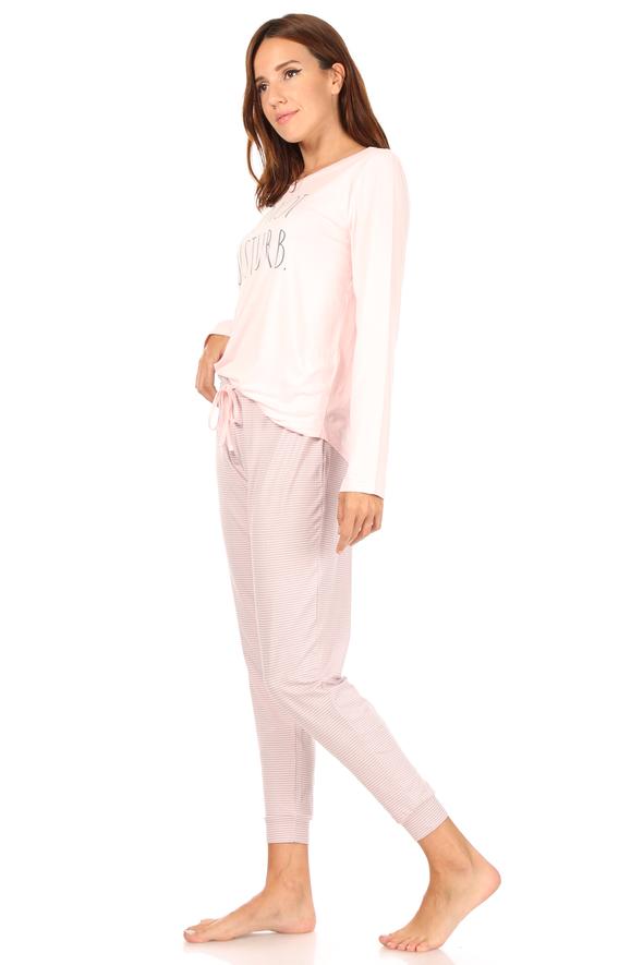 Conjunto de pijama de ropa de dormir para mujer Rae Dunn Not Distur – Aura In Inc.