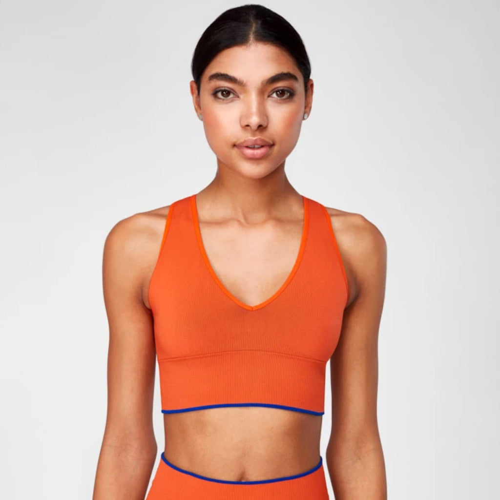 Abbey Sports Bra | Tiger Orange