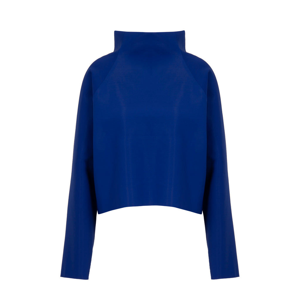 High Neck Sweater | Cobalt Blue