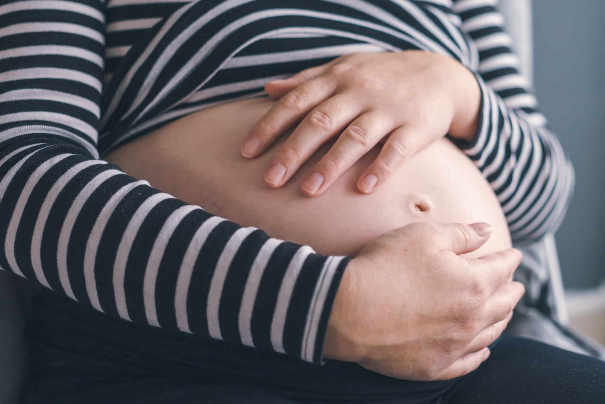 Diastasis Recti Child Birth Woman Wearing Corset Support Abdomen