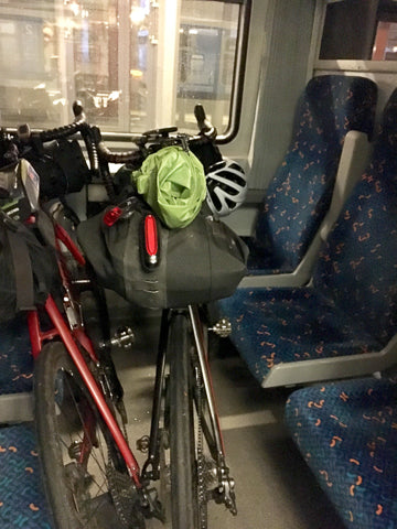 Bike Touring Bikes on train ConnalKit