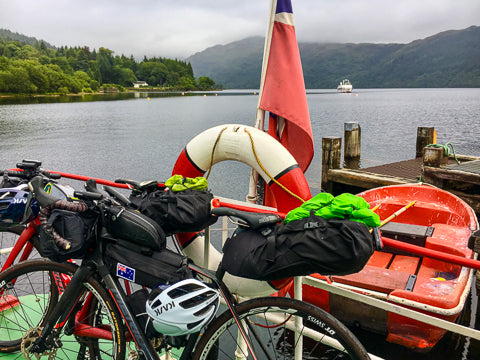 Bike Touring Ferry crossing Loch Lomond Connal Kit