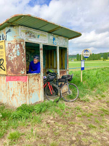 Bike touring shelter from the weather ConnalKit