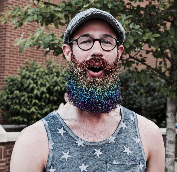 glitter beards