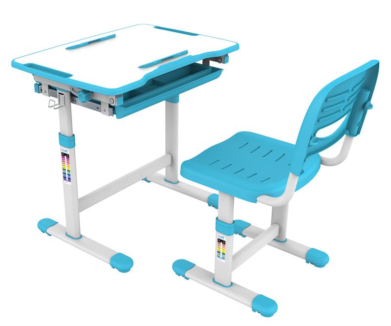 Height Adjustable Childrens Desk Chair Set Kids Interactive