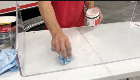 Applying Buff Magic to Windshield 