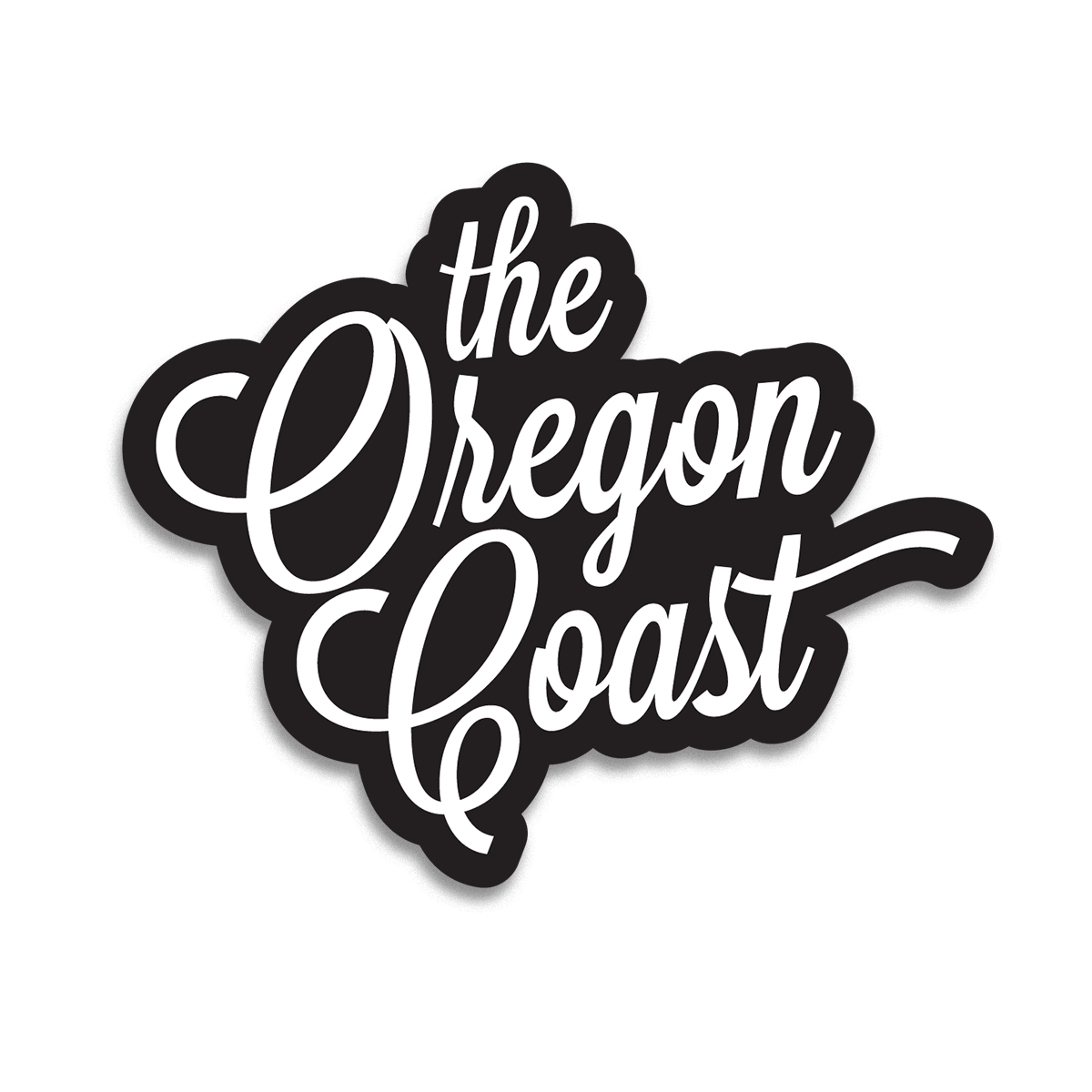 "The Oregon Coast" 4inch Script Sticker (3 color options) The Oregon