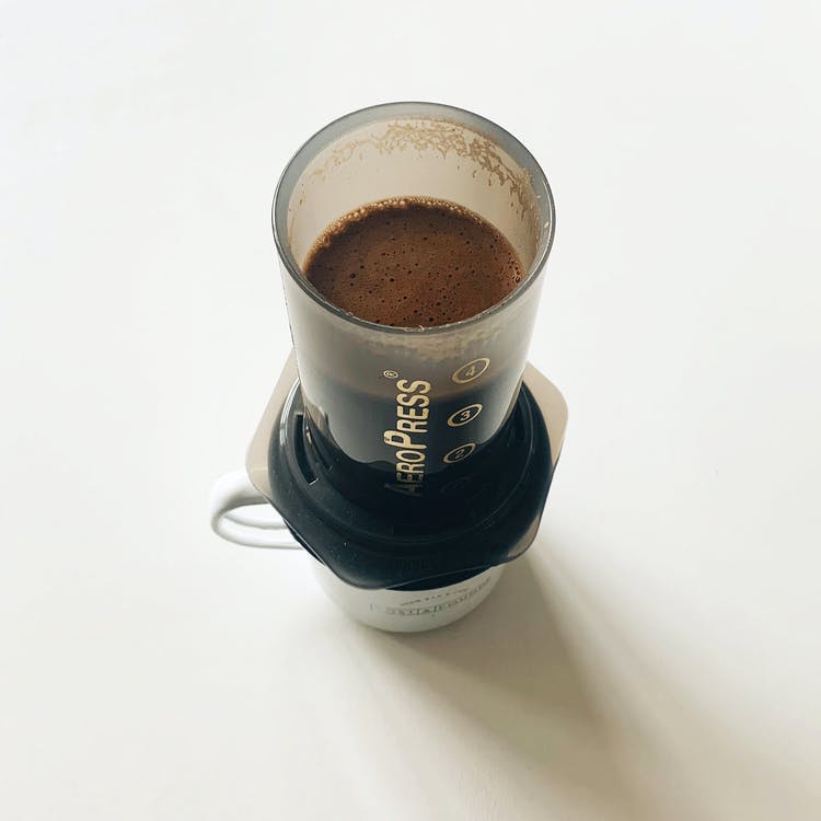 coffee in an AeroPress