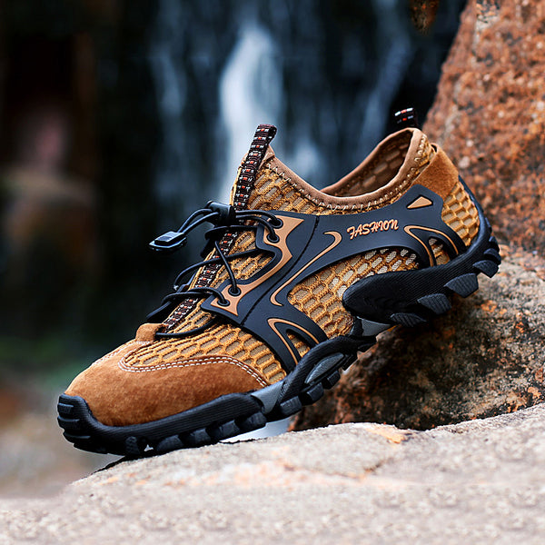 Men Breathable Trekking Hiking Shoes 