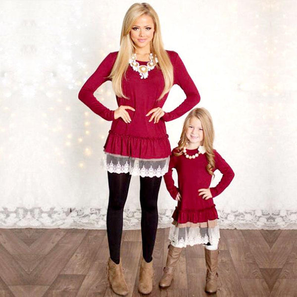 mommy and me dresses christmas