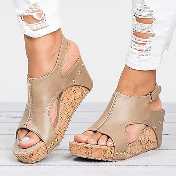 comfortable wedge heels