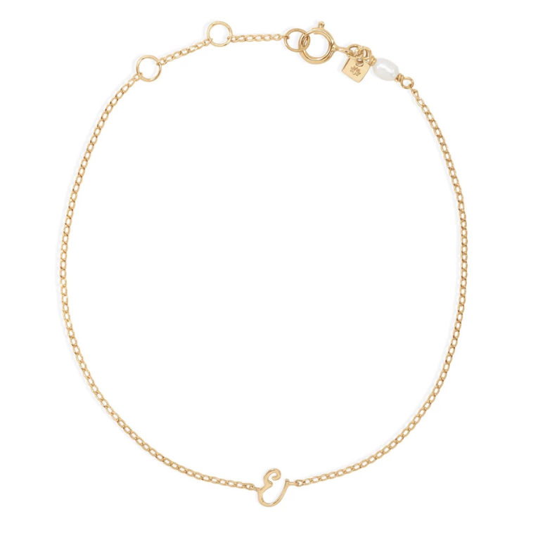 14K Gold Love Letter Bracelet